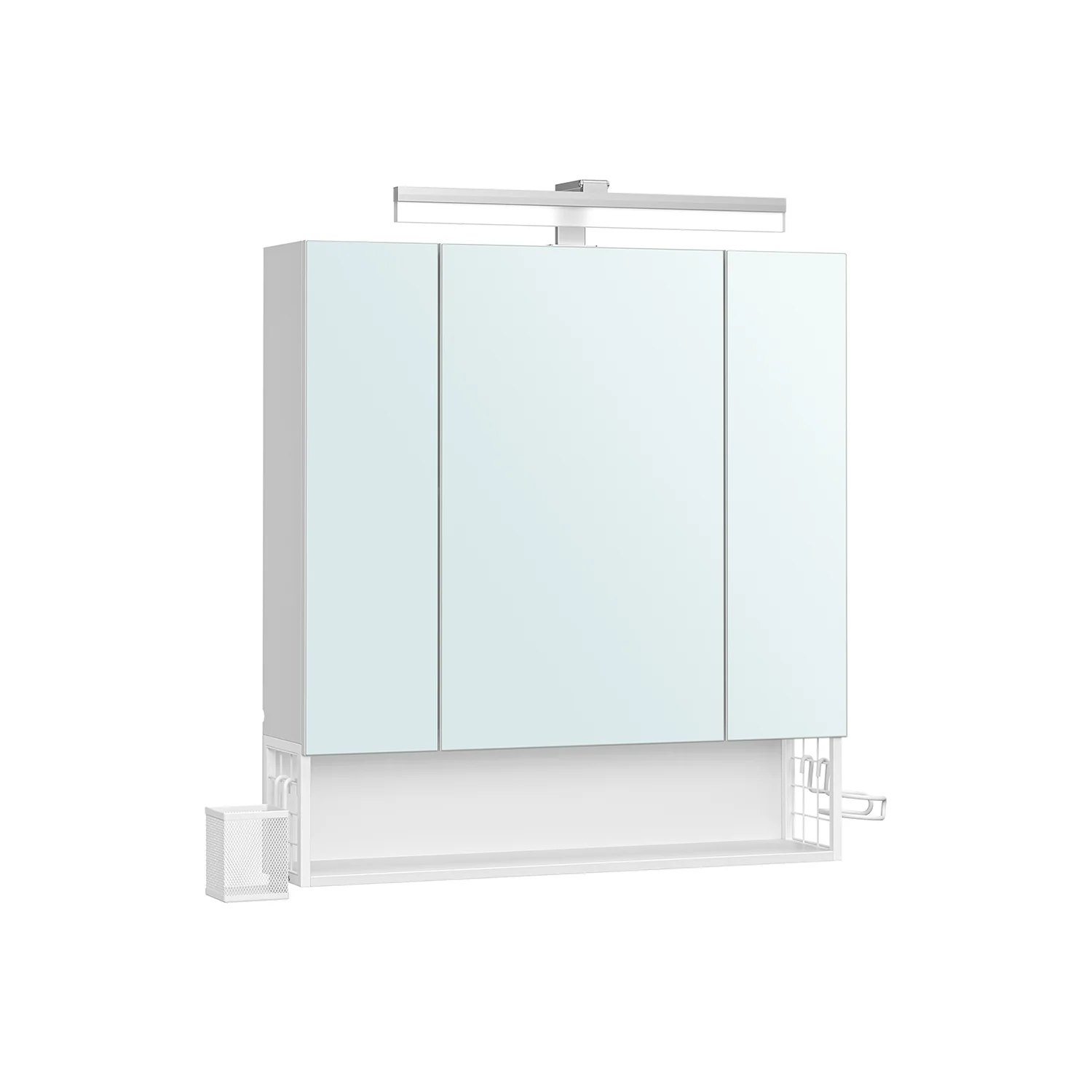 Armadietto da Bagno con Specchio e 3 Ante - Image 2