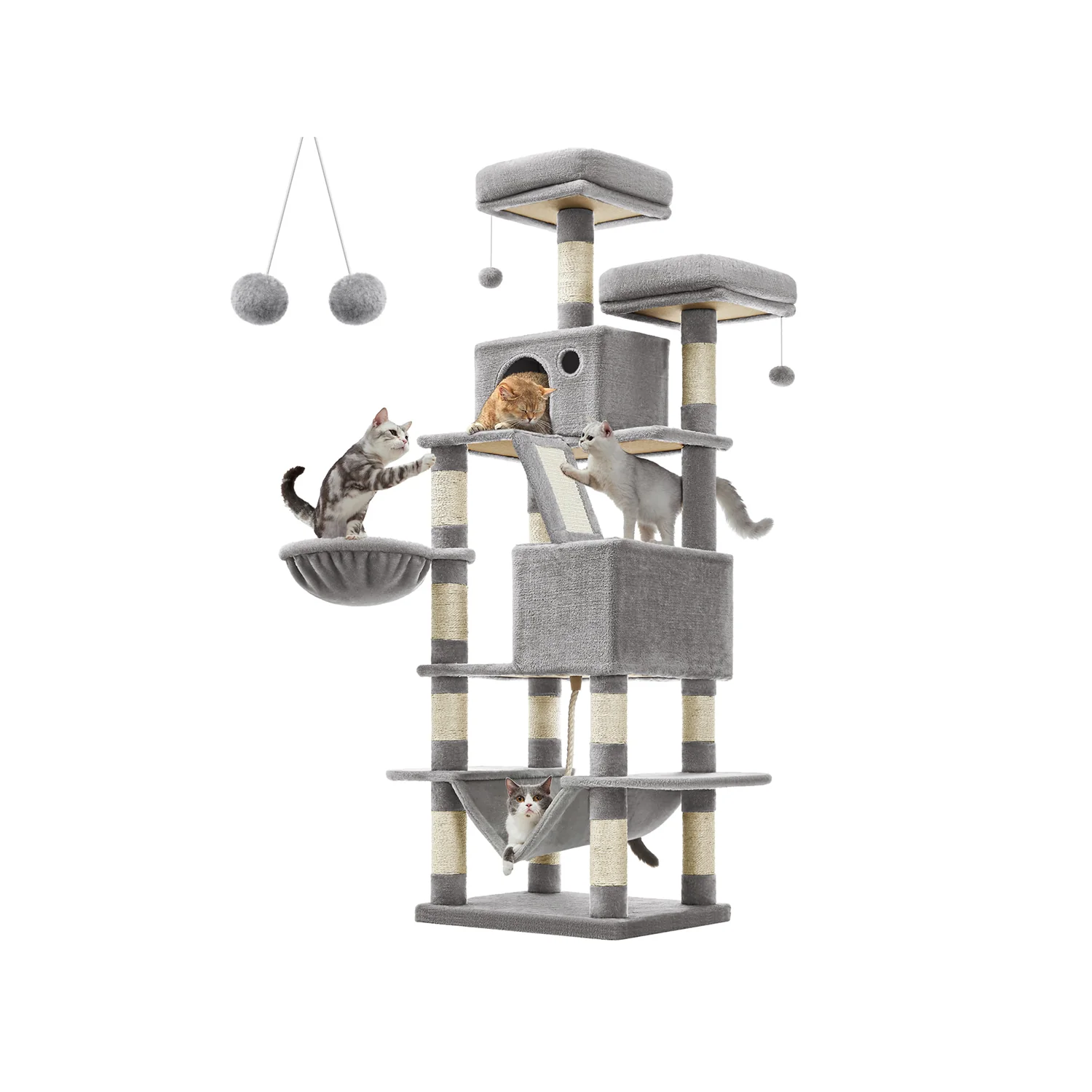 Albero per Gatti Alto 168 cm