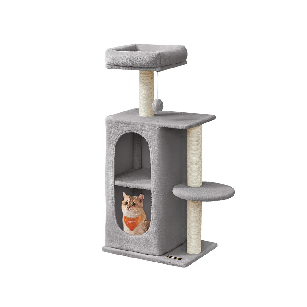 Albero per Gatti con 2 Grotte Tiragraffi