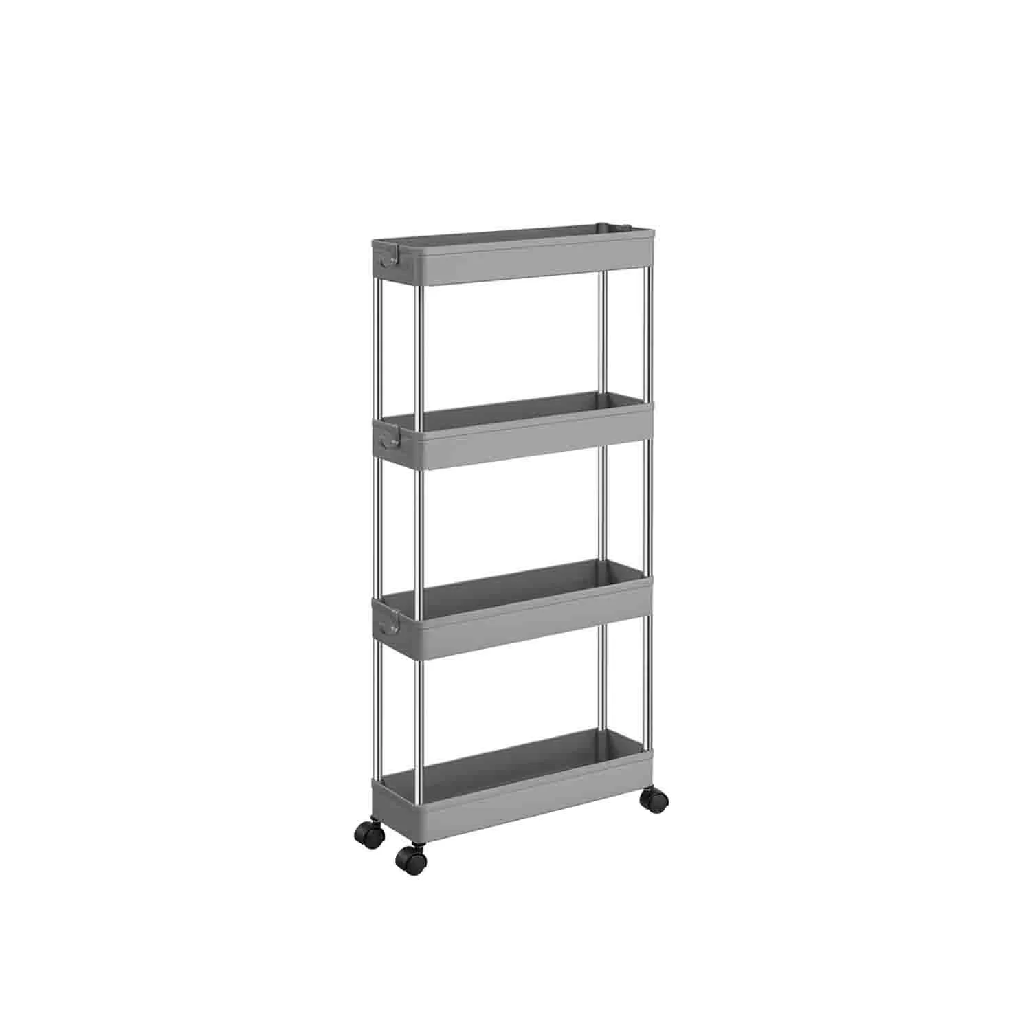 Carrello da Cucina a 4 Ripiani Nero - Image 2