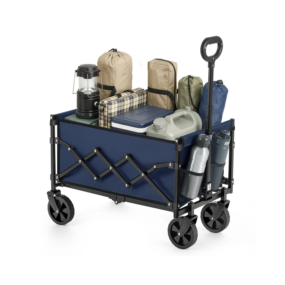 Carrello Pieghevole da Giardino con Manico e Ruote Rinforzate - Image 2