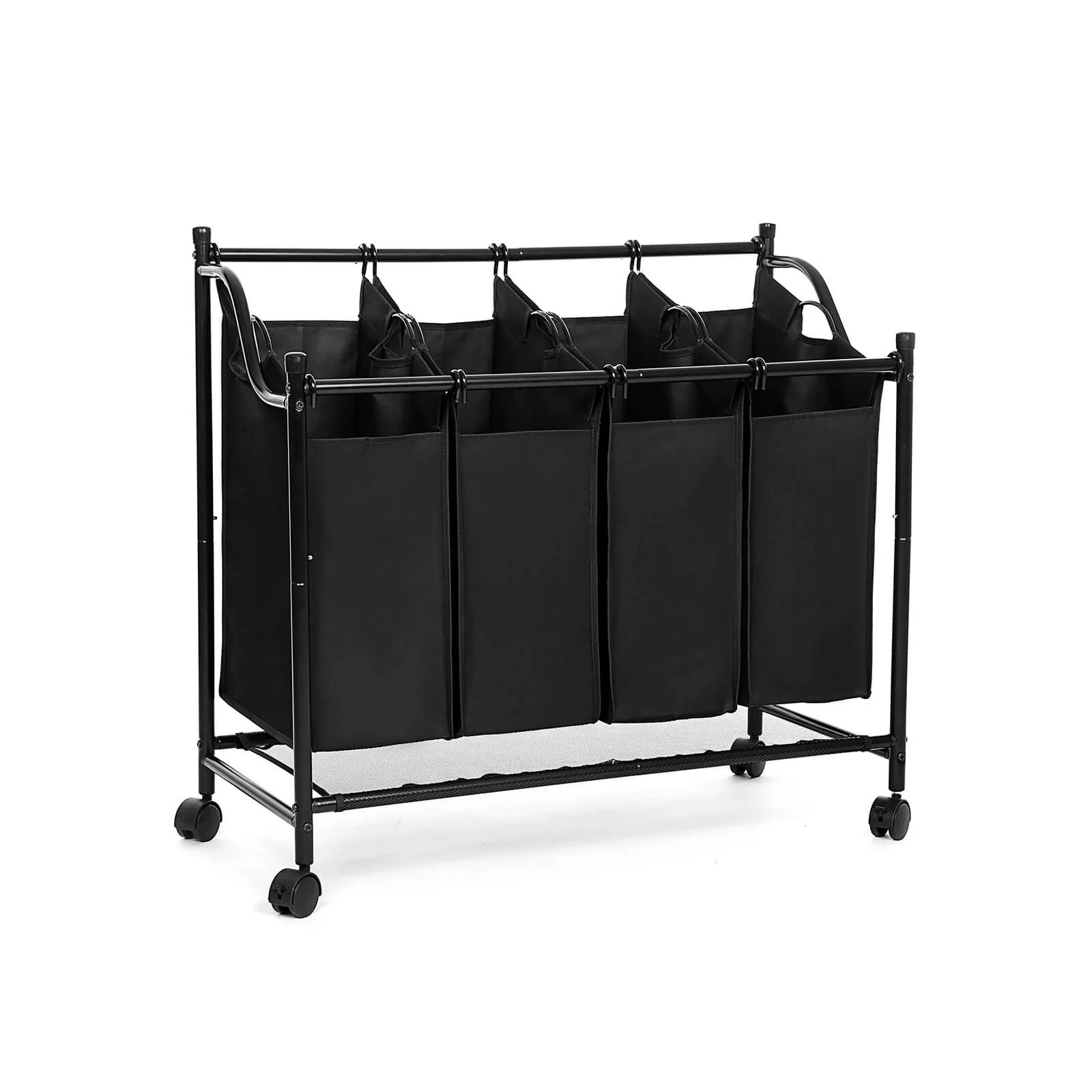 Carrello Porta Biancheria con 4 Sacchi
