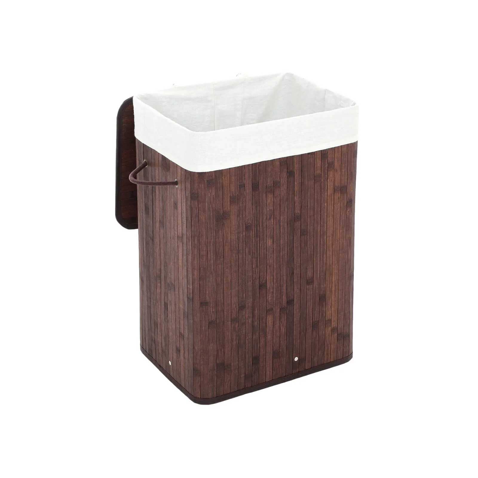 Cesta Porta Biancheria Pieghevole in Bambù - Image 2