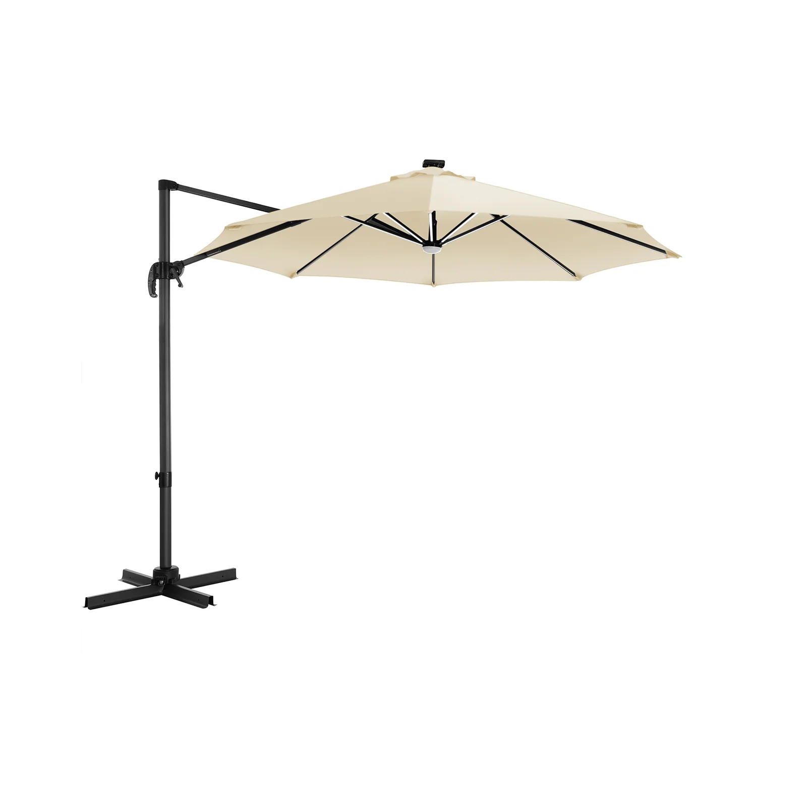 Ombrellone da Giardino con Luci a LED Decentrato Ø 3 m - Image 2