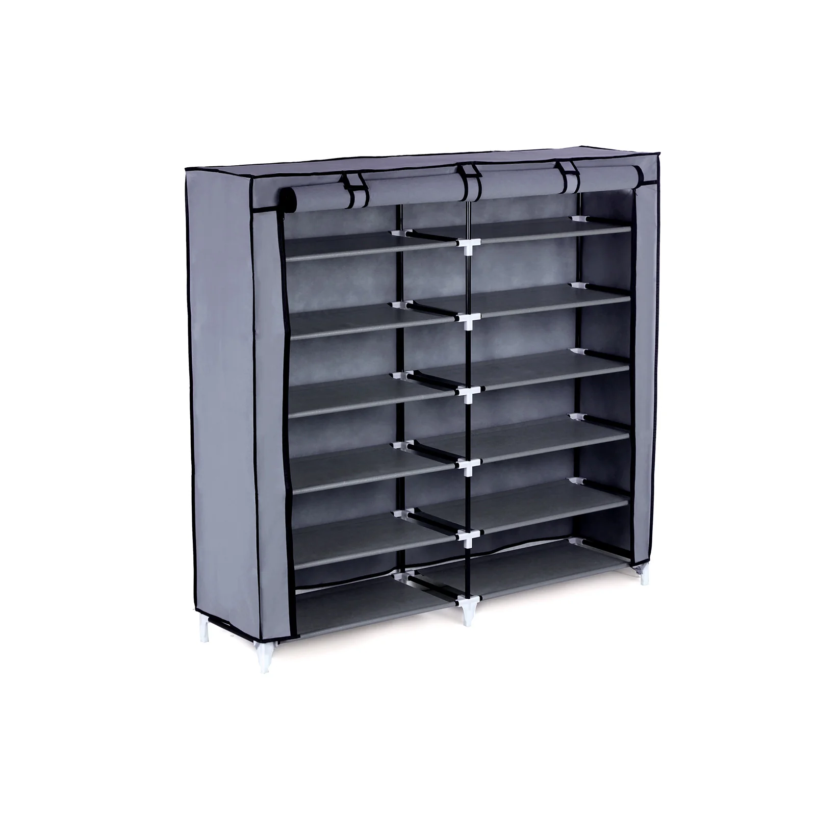 Scarpiera a 7 Ripiani con Copertura Antipolvere - Image 2