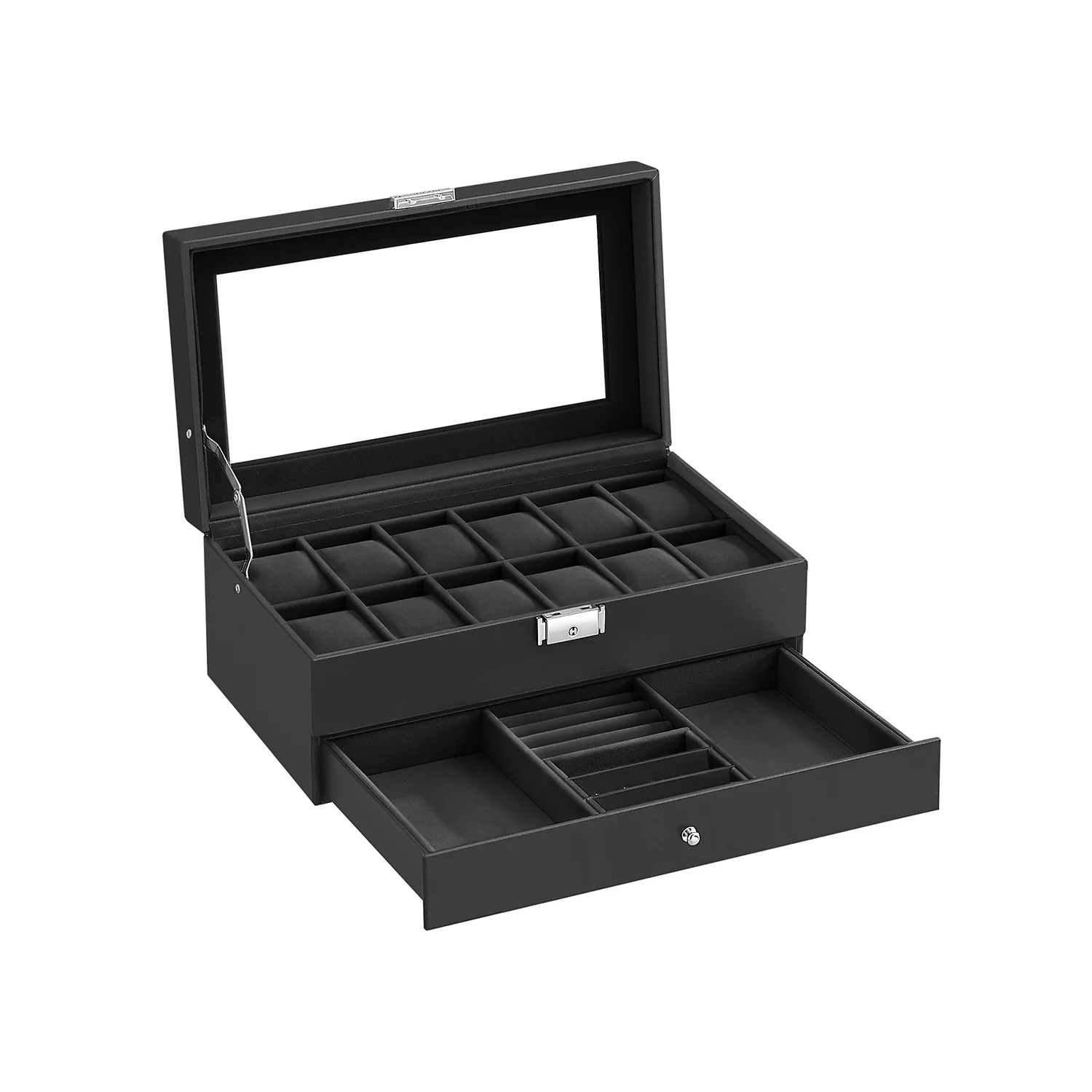 Scatola Porta Orologi a 12 Scomparti