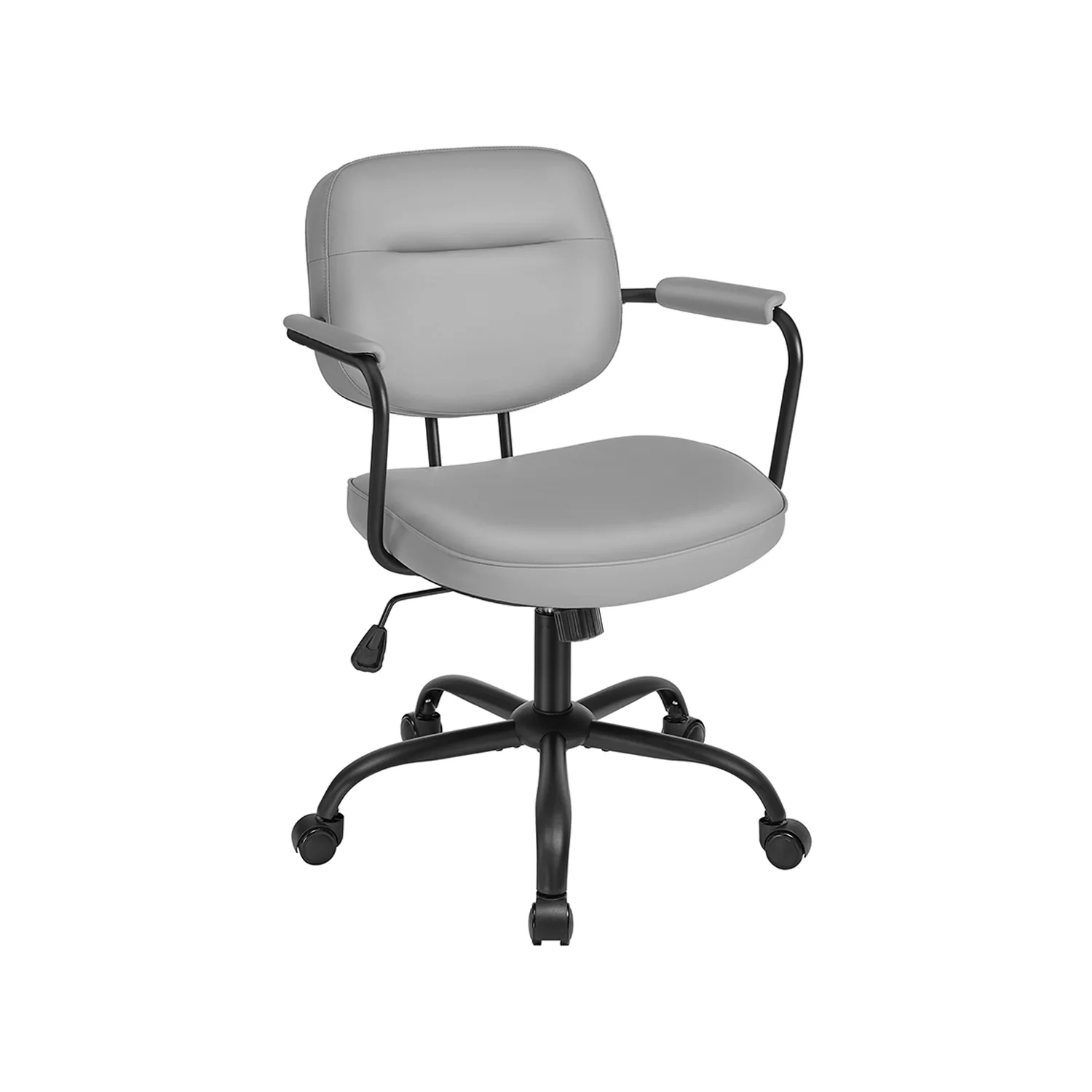 Sedia da Ufficio Girevole Regolabile Ergonomico con Braccioli Nero Inchiostro - Image 2