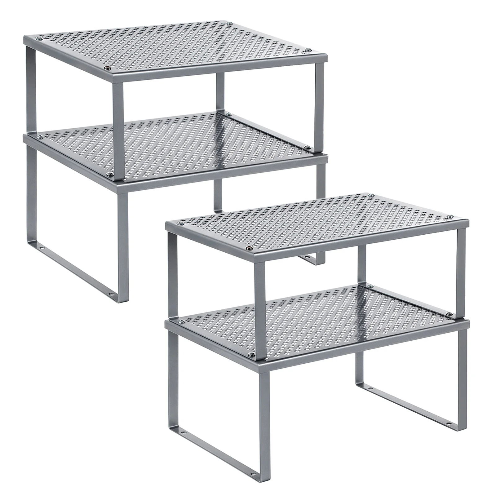 Set di 4 Scaffali da Cucina in Metallo