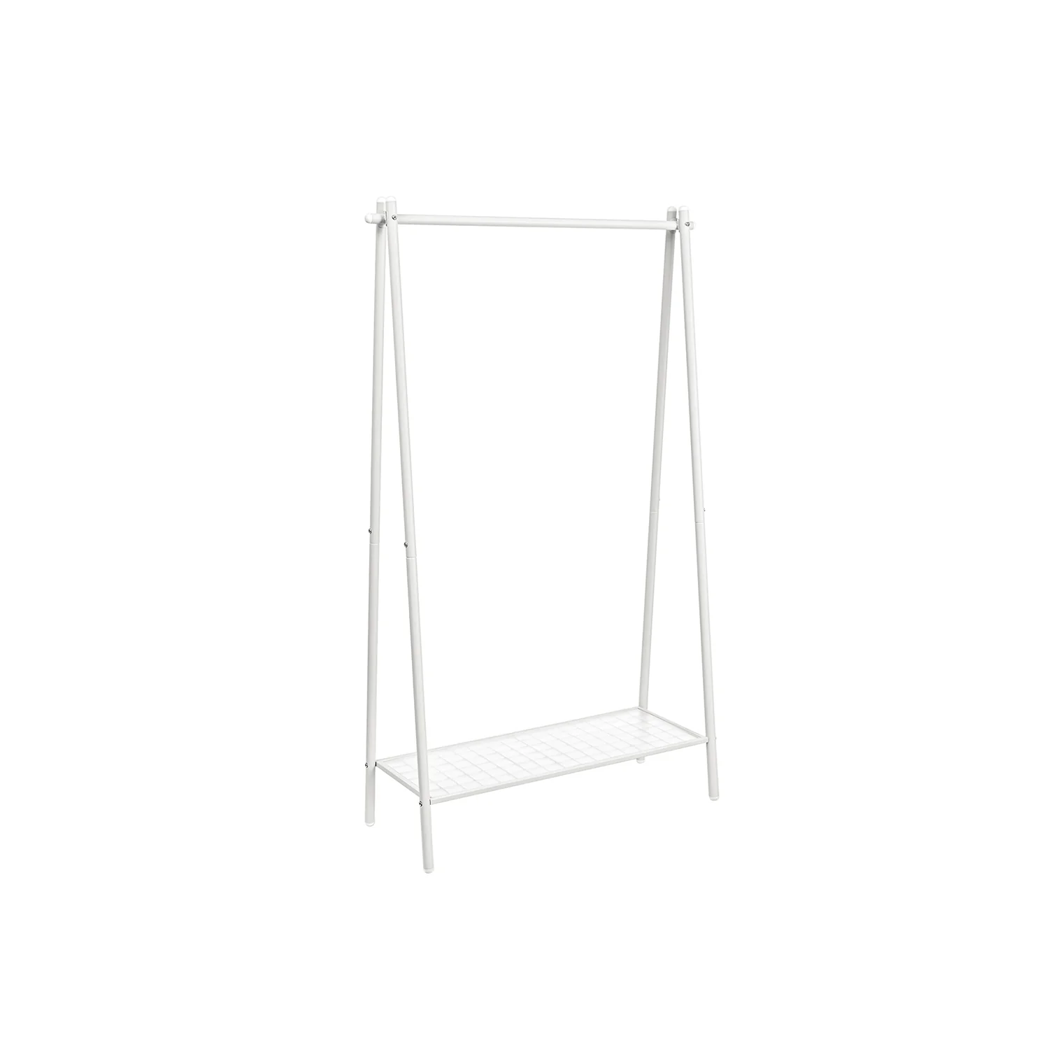 Stand Appendiabiti Ripiano Portaoggetti Bianco