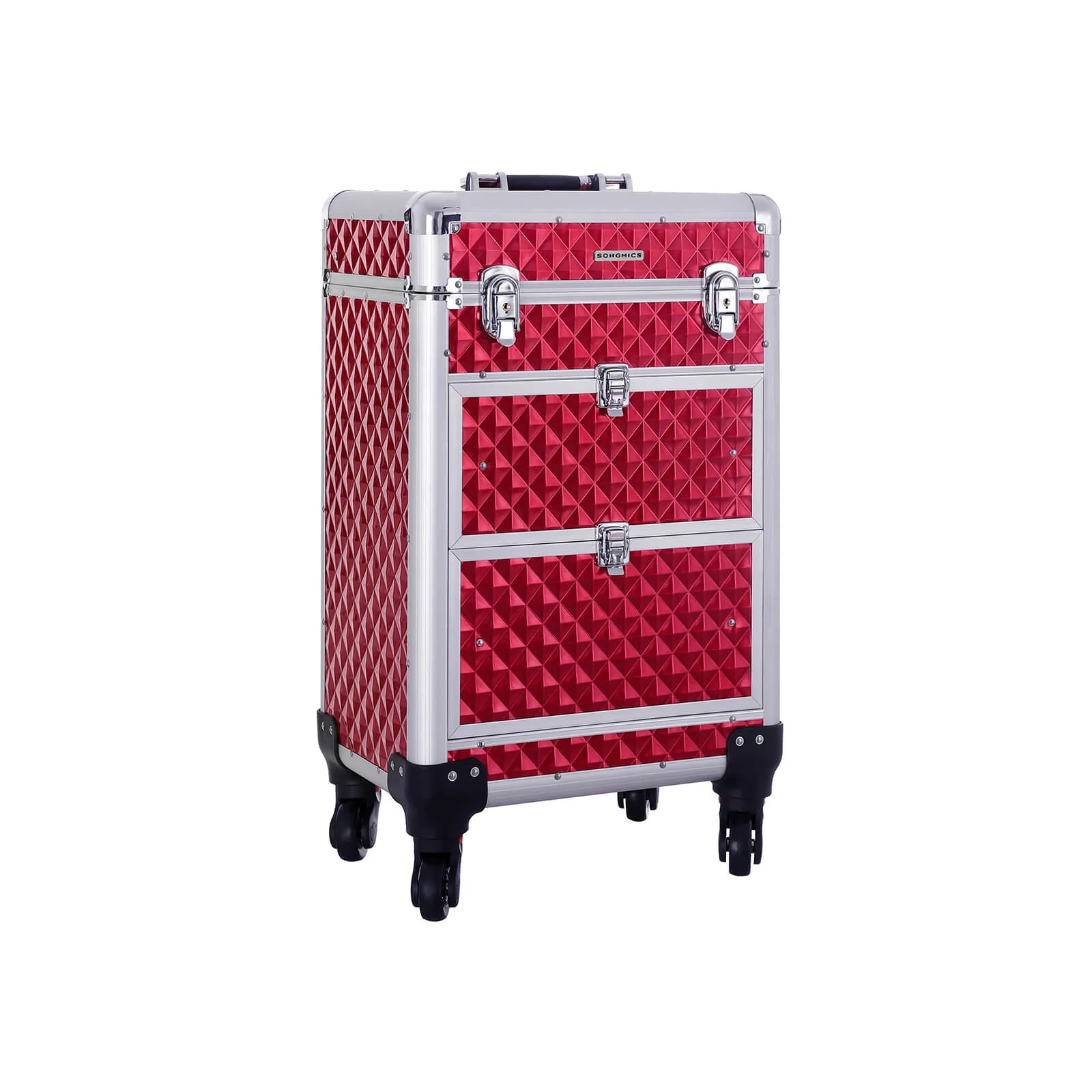Trolley per Cosmetici con Cassetti Ruote Girevoli