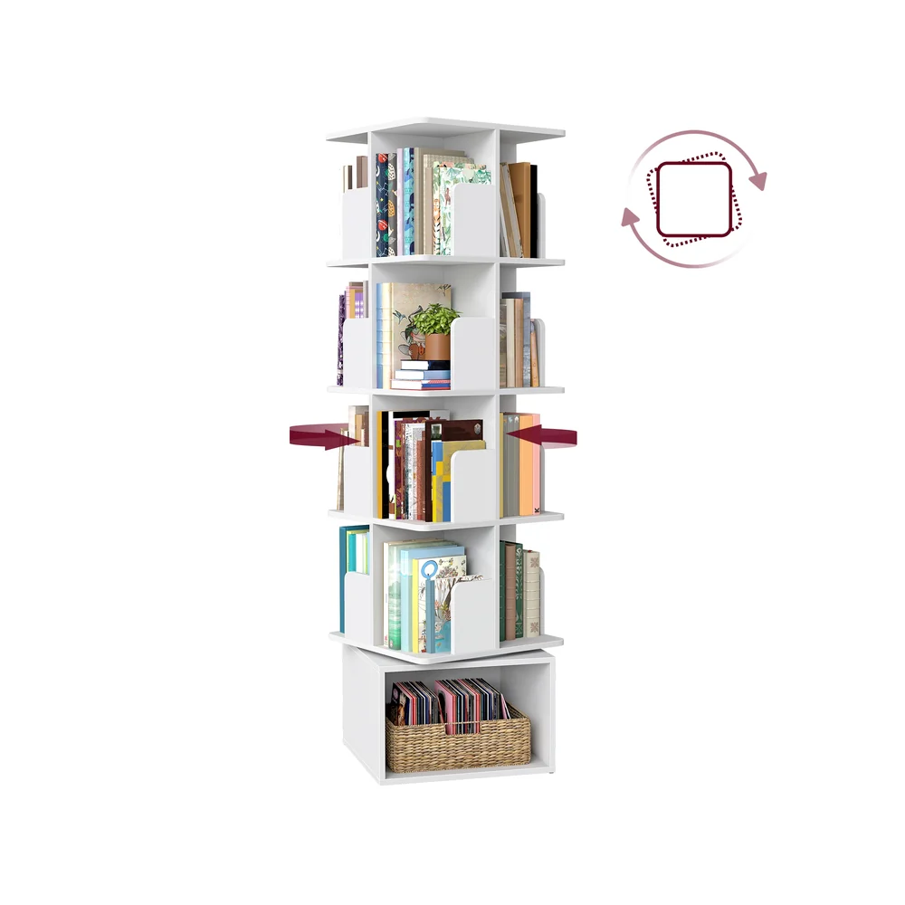 CUSTOS Collezione - Libreria girevole con ripiani aperti per salotto moderno - Image 2