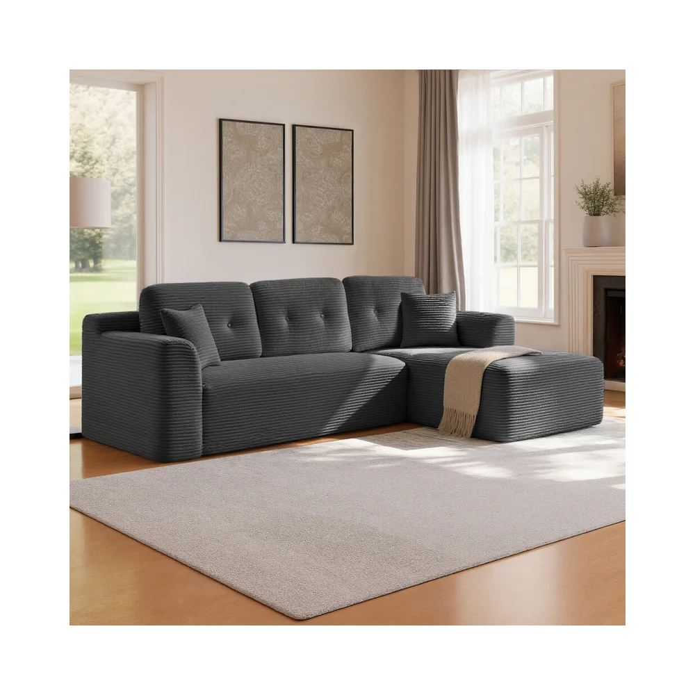 Divano angolare modulare con ampia chaise longue sinistra - Image 3