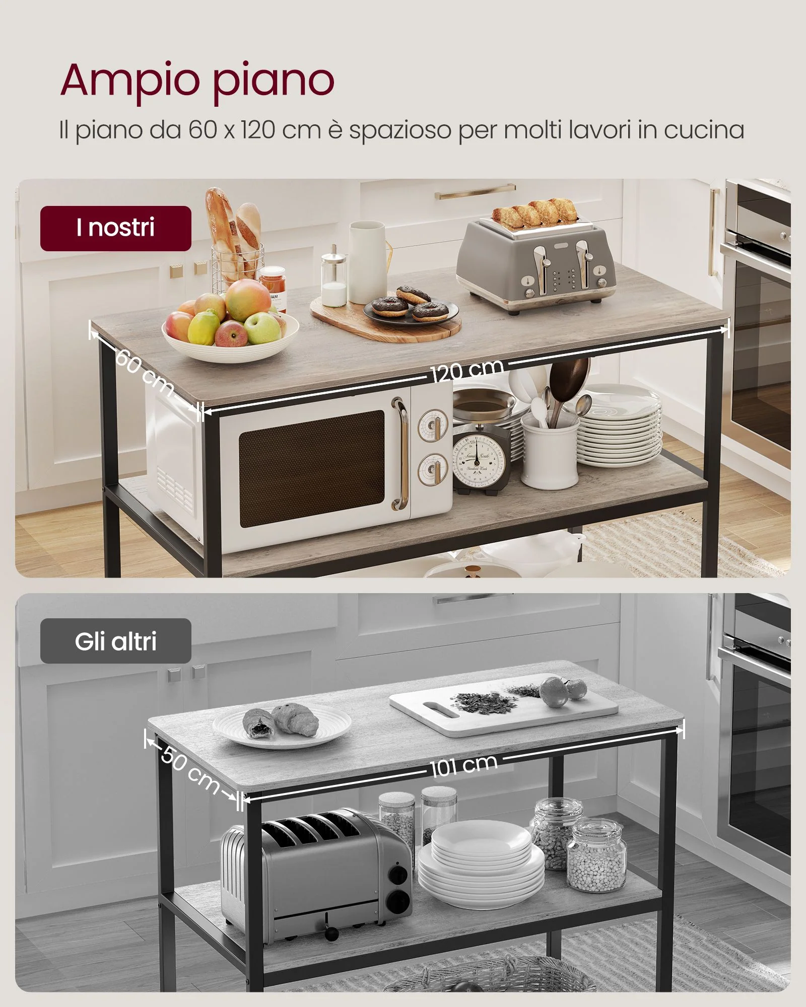 Isola da Cucina con Ampio Piano - Image 2