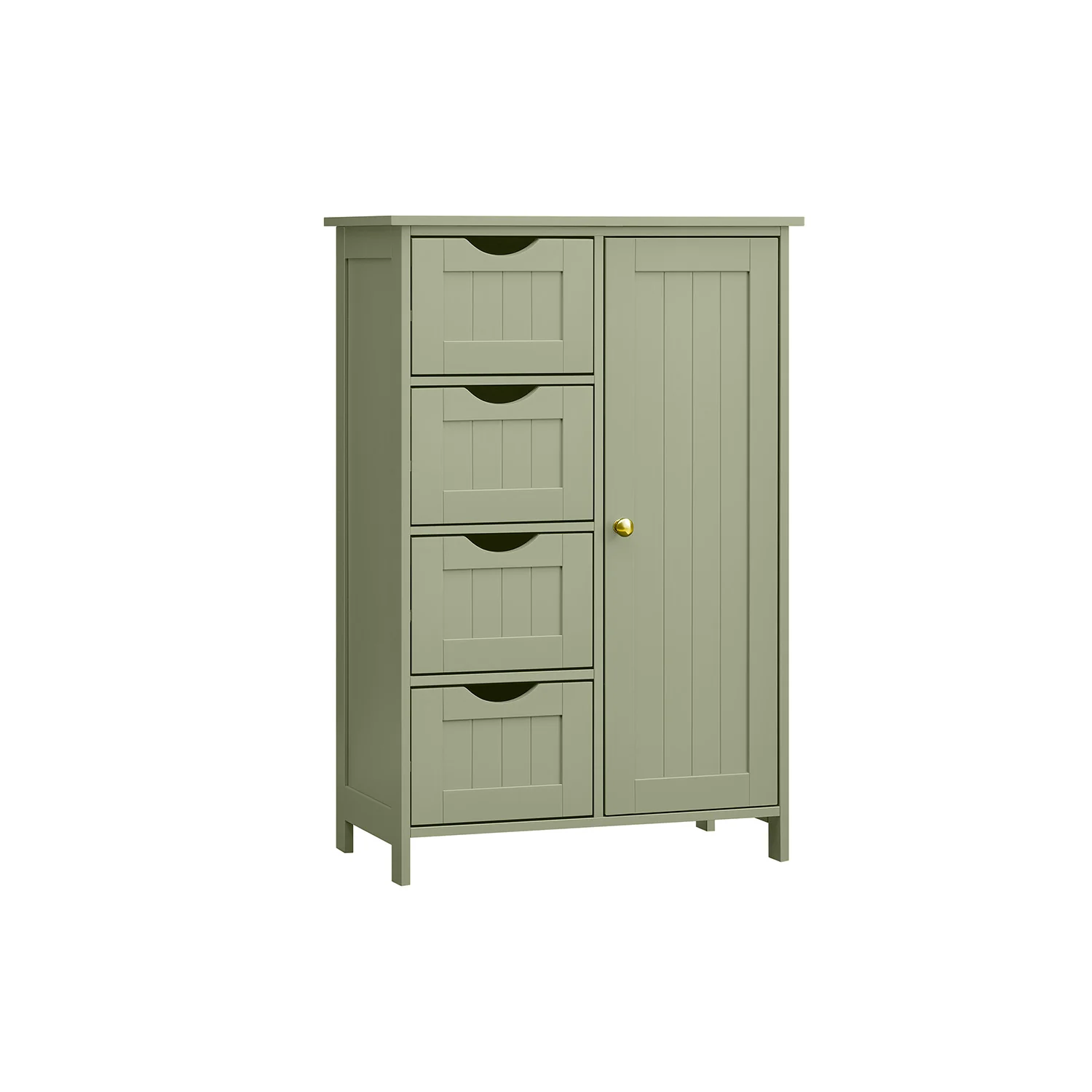 Mobile da Bagno, con 4 Cassetti, 30 x 55 x 82 cm - Image 3