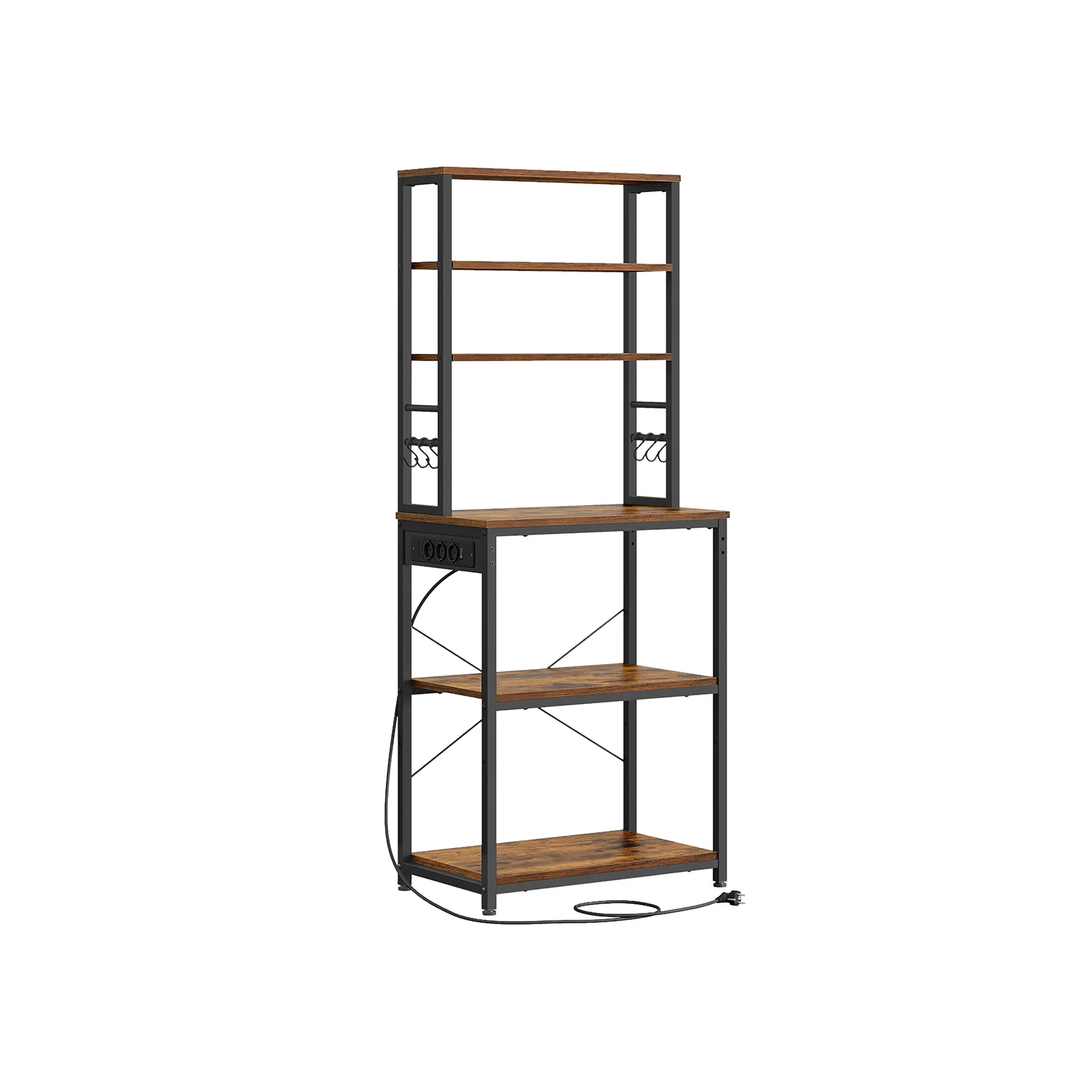 Scaffale da Cucina con Ciabatta Ganci per Forno a Microonde