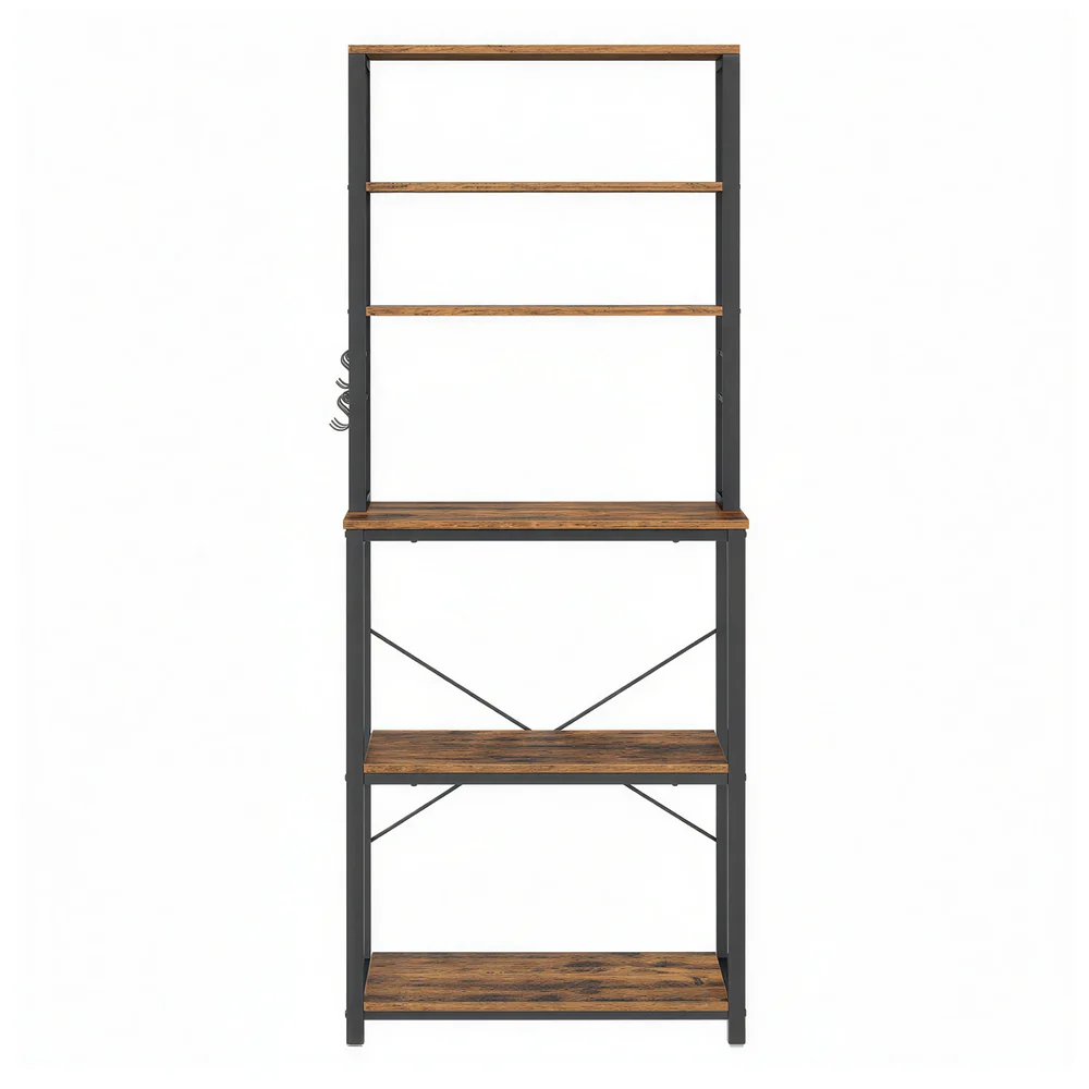 Scaffale da Cucina per Forno a Microonde con Ganci - Image 2